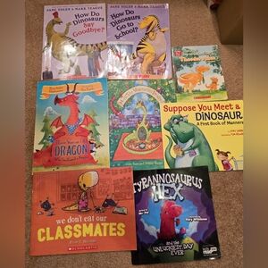 Children's Picture Book Bundle - Colorful Dinosaur & Dragon Covers